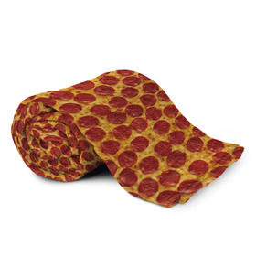 Плед 3D с принтом Пицца пепперони в Петрозаводске, 100% полиэстер | закругленные углы, все края обработаны. Ткань не мнется и не растягивается | pepperoni | pizza | еда | колбаса | мясо | пица | сардельки | сыр | фастфуд