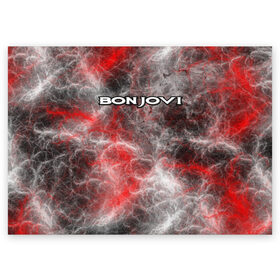 Поздравительная открытка с принтом Bon Jovi в Петрозаводске, 100% бумага | плотность бумаги 280 г/м2, матовая, на обратной стороне линовка и место для марки
 | альтернативный | американская | глэм | готик | гранж | группа | метал | модные | музыка | пост | рок | хард