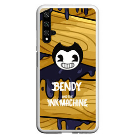 Чехол для Honor 20 с принтом Bendy and the Ink Machine в Петрозаводске, Силикон | Область печати: задняя сторона чехла, без боковых панелей | Тематика изображения на принте: 0x000000123 | bendy | ink machine | бенди