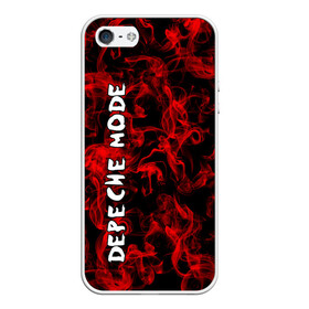 Чехол для iPhone 5/5S матовый с принтом Depeche Mode в Петрозаводске, Силикон | Область печати: задняя сторона чехла, без боковых панелей | альтернативный | блюз | британская | готик | гранж | группа | метал | модные | музыка | пост | рок | хард