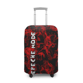 Чехол для чемодана 3D с принтом Depeche Mode в Петрозаводске, 86% полиэфир, 14% спандекс | двустороннее нанесение принта, прорези для ручек и колес | альтернативный | блюз | британская | готик | гранж | группа | метал | модные | музыка | пост | рок | хард