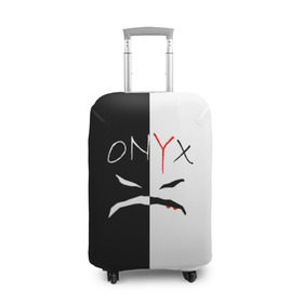 Чехол для чемодана 3D с принтом ONYX в Петрозаводске, 86% полиэфир, 14% спандекс | двустороннее нанесение принта, прорези для ручек и колес | onyx | американская группа | группа | музыка | надпись | хип хоп