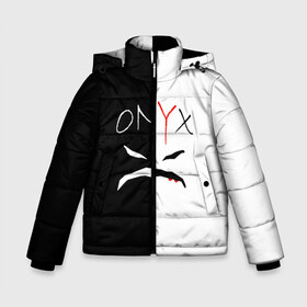 Зимняя куртка для мальчиков 3D с принтом ONYX в Петрозаводске, ткань верха — 100% полиэстер; подклад — 100% полиэстер, утеплитель — 100% полиэстер | длина ниже бедра, удлиненная спинка, воротник стойка и отстегивающийся капюшон. Есть боковые карманы с листочкой на кнопках, утяжки по низу изделия и внутренний карман на молнии. 

Предусмотрены светоотражающий принт на спинке, радужный светоотражающий элемент на пуллере молнии и на резинке для утяжки | onyx | американская группа | группа | музыка | надпись | хип хоп