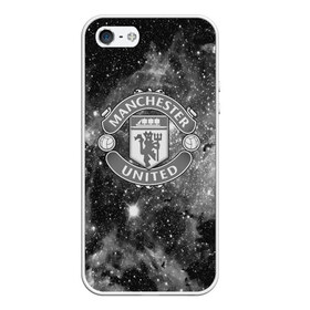 Чехол для iPhone 5/5S матовый с принтом Manchester United Cosmos в Петрозаводске, Силикон | Область печати: задняя сторона чехла, без боковых панелей | england | football | logo | manchester united | sport | англия | арт | лига | лого | манчестер юнайтед | спорт | текстура | фк | футбол | футбольный клуб | эмблема