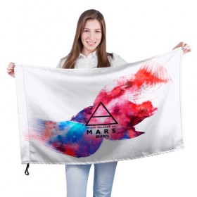 Флаг 3D с принтом 30 Seconds to Mars в Петрозаводске, 100% полиэстер | плотность ткани — 95 г/м2, размер — 67 х 109 см. Принт наносится с одной стороны | 30 seconds to mars | punk | rock | альтернативный хип хоп | группа | инди поп | музыка | музыкальное произведение | ноты | панк | регги | рок | синти поп