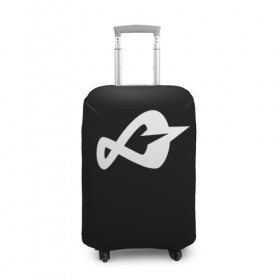 Чехол для чемодана 3D с принтом Логотип Инфинита в Петрозаводске, 86% полиэфир, 14% спандекс | двустороннее нанесение принта, прорези для ручек и колес | 