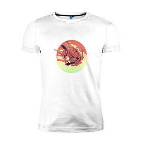 Мужская футболка премиум с принтом Neon Genesis Evangeli в Петрозаводске, 92% хлопок, 8% лайкра | приталенный силуэт, круглый вырез ворота, длина до линии бедра, короткий рукав | евангелион