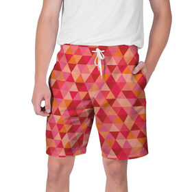 Мужские шорты 3D с принтом Hipster red в Петрозаводске,  полиэстер 100% | прямой крой, два кармана без застежек по бокам. Мягкая трикотажная резинка на поясе, внутри которой широкие завязки. Длина чуть выше колен | 