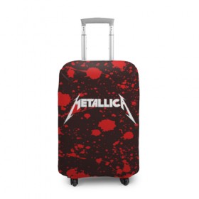 Чехол для чемодана 3D с принтом Metallica в Петрозаводске, 86% полиэфир, 14% спандекс | двустороннее нанесение принта, прорези для ручек и колес | metallica | punk | rock | альтернативный хип хоп | группа | инди поп | музыка | музыкальное произведение | ноты | панк | регги | рок | синти поп