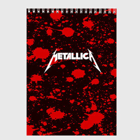 Скетчбук с принтом Metallica в Петрозаводске, 100% бумага
 | 48 листов, плотность листов — 100 г/м2, плотность картонной обложки — 250 г/м2. Листы скреплены сверху удобной пружинной спиралью | metallica | punk | rock | альтернативный хип хоп | группа | инди поп | музыка | музыкальное произведение | ноты | панк | регги | рок | синти поп