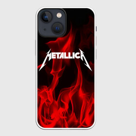 Чехол для iPhone 13 mini с принтом METALLICA в Петрозаводске,  |  | metallica | punk | rock | альтернативный хип хоп | группа | инди поп | музыка | музыкальное произведение | ноты | панк | регги | рок | синти поп