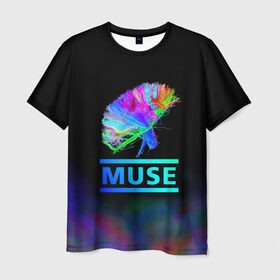 Мужская футболка 3D с принтом Muse в Петрозаводске, 100% полиэфир | прямой крой, круглый вырез горловины, длина до линии бедер | muse | альтернативный | группа | доминик ховард | крис уолстенхолм | мосе | моус | моусе | муз | муза | музе | музыка | мусе | мэттью беллами | прогрессивный | рок | симфонический | спейс | спейсрок