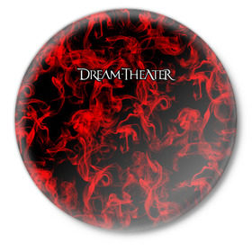 Значок с принтом Dream Theater в Петрозаводске,  металл | круглая форма, металлическая застежка в виде булавки | альтернативный | американская | глэм | готик | гранж | группа | метал | модные | музыка | пост | рок | хард