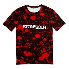 Мужская футболка 3D с принтом STONE SOUR в Петрозаводске, 100% полиэфир | прямой крой, круглый вырез горловины, длина до линии бедер | punk | rock | stone sour | альтернативный хип хоп | группа | инди поп | музыка | музыкальное произведение | ноты | панк | регги | рок | синти поп