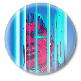 Значок с принтом Элджей в Петрозаводске,  металл | круглая форма, металлическая застежка в виде булавки | Тематика изображения на принте: sayonara boy | морген | сайонара | элджей