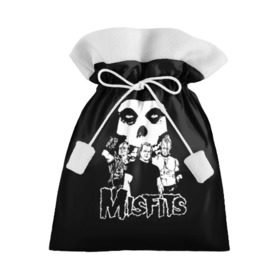 Подарочный 3D мешок с принтом Misfits в Петрозаводске, 100% полиэстер | Размер: 29*39 см | Тематика изображения на принте: horror | punk | rock | альтернатива | группа | мисфитс | неприкаянные | панк | рок | хоррор