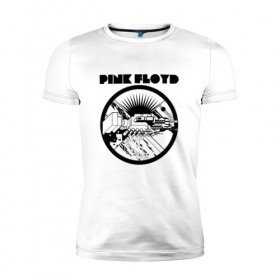 Мужская футболка премиум с принтом Pink Floyd в Петрозаводске, 92% хлопок, 8% лайкра | приталенный силуэт, круглый вырез ворота, длина до линии бедра, короткий рукав | pink floyd | pinkfloyd | арт | артрок | группа | дэвид гилмор | пинк флойд | пинкфлойд | прогрессивный | психоделический | рок | сид барретт | симфонический | спэйс | эйсид | экспериментальный