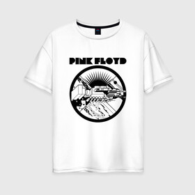 Женская футболка хлопок Oversize с принтом Pink Floyd в Петрозаводске, 100% хлопок | свободный крой, круглый ворот, спущенный рукав, длина до линии бедер
 | pink floyd | pinkfloyd | арт | артрок | группа | дэвид гилмор | пинк флойд | пинкфлойд | прогрессивный | психоделический | рок | сид барретт | симфонический | спэйс | эйсид | экспериментальный