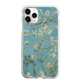 Чехол для iPhone 11 Pro Max матовый с принтом Ван Гог Цветущие ветки миндаля в Петрозаводске, Силикон |  | вангог | винсент | живопись | картина | цветы