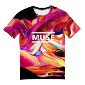 Мужская футболка 3D с принтом MUSE в Петрозаводске, 100% полиэфир | прямой крой, круглый вырез горловины, длина до линии бедер | muse | punk | rock | альтернативный хип хоп | группа | инди поп | музыка | музыкальное произведение | ноты | панк | регги | рок | синти поп