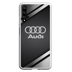 Чехол для Honor 20 с принтом AUDI SPORT в Петрозаводске, Силикон | Область печати: задняя сторона чехла, без боковых панелей | Тематика изображения на принте: audi | auto | automobile | car | carbon | machine | motor | motor car | sport car | автомашина | ауди | бренд | легковой автомобиль | марка | спортивный автомобиль | тачка