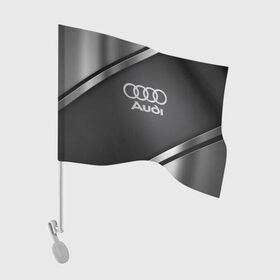Флаг для автомобиля с принтом AUDI SPORT в Петрозаводске, 100% полиэстер | Размер: 30*21 см | audi | auto | automobile | car | carbon | machine | motor | motor car | sport car | автомашина | ауди | бренд | легковой автомобиль | марка | спортивный автомобиль | тачка
