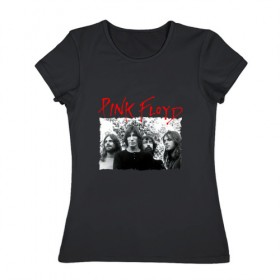 Женская футболка хлопок с принтом Pink Floyd в Петрозаводске, 100% хлопок | прямой крой, круглый вырез горловины, длина до линии бедер, слегка спущенное плечо | pink floyd | pinkfloyd | арт | артрок | группа | дэвид гилмор | пинк флойд | пинкфлойд | прогрессивный | психоделический | рок | сид барретт | симфонический | спэйс | эйсид | экспериментальный