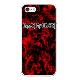 Чехол для iPhone 5/5S матовый с принтом Iron Maiden в Петрозаводске, Силикон | Область печати: задняя сторона чехла, без боковых панелей | альтернативный | блюз | британская | готик | гранж | группа | метал | модные | музыка | пост | рок | хард
