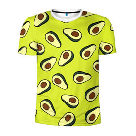 Мужская футболка 3D спортивная с принтом Авокадо в Петрозаводске, 100% полиэстер с улучшенными характеристиками | приталенный силуэт, круглая горловина, широкие плечи, сужается к линии бедра | Тематика изображения на принте: avocado | food | fruit | pattern | vegan | vegetarian | авокадо | веган | вегетарианство | еда | паттерн | правильное питание | фрукт