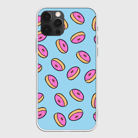 Чехол для iPhone 12 Pro Max с принтом Пончики в Петрозаводске, Силикон |  | doughnut | food | pattern | sweet | vegan | vegetarian | веган | вегетарианство | еда | паттерн | пончик | сладкое