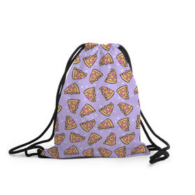 Рюкзак-мешок 3D с принтом Пицца Мун в Петрозаводске, 100% полиэстер | плотность ткани — 200 г/м2, размер — 35 х 45 см; лямки — толстые шнурки, застежка на шнуровке, без карманов и подкладки | food | pattern | pizza | sailor moon | еда | паттерн | пицца | сейлор мун
