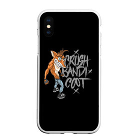 Чехол для iPhone XS Max матовый с принтом Crush Bandicoot в Петрозаводске, Силикон | Область печати: задняя сторона чехла, без боковых панелей | crash | бандикут | краш | крэш