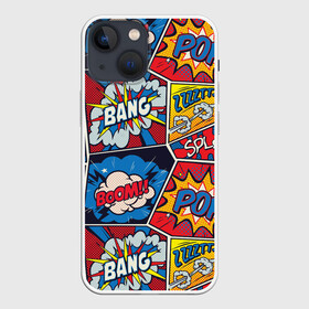 Чехол для iPhone 13 mini с принтом Pop art pattern в Петрозаводске,  |  | 60 | america | art | bang | boom | bright | comics | craft | culture | pattern | pop | popart | usa | америка | бум | искусство | комикс | крафт | культура | паттерн | поп | сша | яркий