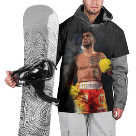 Накидка на куртку 3D с принтом Vasyl Lomachenko_2 в Петрозаводске, 100% полиэстер |  | boxing | lomachenko | бокс | боксеры | василий ломаченко | чемпион