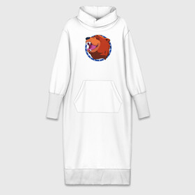 Платье удлиненное хлопок с принтом Bear for Hire в Петрозаводске,  |  | bear for hire | far cry 5 | медведь | фар край 5