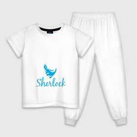Детская пижама хлопок с принтом Шерлок в Петрозаводске, 100% хлопок |  брюки и футболка прямого кроя, без карманов, на брюках мягкая резинка на поясе и по низу штанин
 | cumberbatc | sherlock | бенедикт камбербэтч | каракумбуль | шерлок