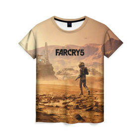 Женская футболка 3D с принтом Far Cry 5 Mars в Петрозаводске, 100% полиэфир ( синтетическое хлопкоподобное полотно) | прямой крой, круглый вырез горловины, длина до линии бедер | 