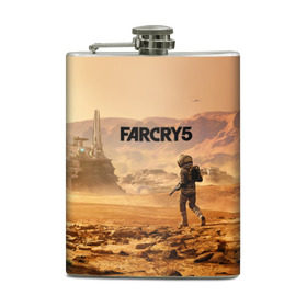 Фляга с принтом Far Cry 5 Mars в Петрозаводске, металлический корпус | емкость 0,22 л, размер 125 х 94 мм. Виниловая наклейка запечатывается полностью | 
