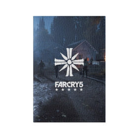 Обложка для паспорта матовая кожа с принтом Cult Far Cry в Петрозаводске, натуральная матовая кожа | размер 19,3 х 13,7 см; прозрачные пластиковые крепления | 