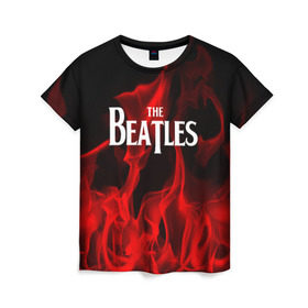 Женская футболка 3D с принтом The Beatles в Петрозаводске, 100% полиэфир ( синтетическое хлопкоподобное полотно) | прямой крой, круглый вырез горловины, длина до линии бедер | beatles | punk | rock | the beatles | альтернативный хип хоп | группа | инди поп | музыка | музыкальное произведение | ноты | панк | регги | рок | синти поп