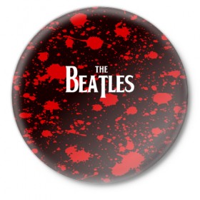 Значок с принтом THE BEATLES в Петрозаводске,  металл | круглая форма, металлическая застежка в виде булавки | Тематика изображения на принте: 