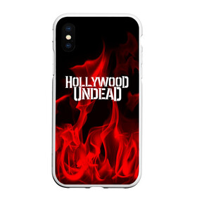 Чехол для iPhone XS Max матовый с принтом Hollywood Undead в Петрозаводске, Силикон | Область печати: задняя сторона чехла, без боковых панелей | hollywood undead | punk | rock | альтернативный хип хоп | группа | инди поп | музыка | музыкальное произведение | ноты | панк | регги | рок | синти поп