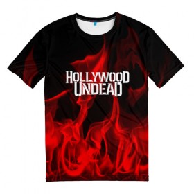 Мужская футболка 3D с принтом Hollywood Undead в Петрозаводске, 100% полиэфир | прямой крой, круглый вырез горловины, длина до линии бедер | hollywood undead | punk | rock | альтернативный хип хоп | группа | инди поп | музыка | музыкальное произведение | ноты | панк | регги | рок | синти поп