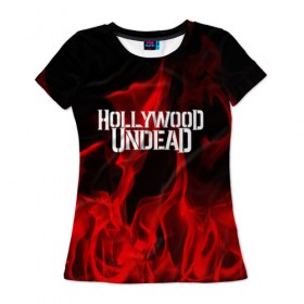 Женская футболка 3D с принтом Hollywood Undead в Петрозаводске, 100% полиэфир ( синтетическое хлопкоподобное полотно) | прямой крой, круглый вырез горловины, длина до линии бедер | hollywood undead | punk | rock | альтернативный хип хоп | группа | инди поп | музыка | музыкальное произведение | ноты | панк | регги | рок | синти поп