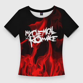 Женская футболка 3D Slim с принтом My Chemical Romance в Петрозаводске,  |  | my chemical romance | punk | rock | альтернативный хип хоп | группа | инди поп | музыка | музыкальное произведение | ноты | панк | регги | рок | синти поп
