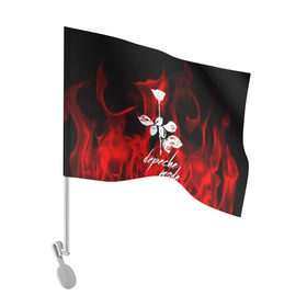 Флаг для автомобиля с принтом Depeche Mode в Петрозаводске, 100% полиэстер | Размер: 30*21 см | depeche mode | punk | rock | альтернативный хип хоп | группа | инди поп | музыка | музыкальное произведение | ноты | панк | регги | рок | синти поп
