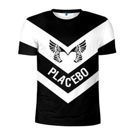 Мужская футболка 3D спортивная с принтом Placebo в Петрозаводске, 100% полиэстер с улучшенными характеристиками | приталенный силуэт, круглая горловина, широкие плечи, сужается к линии бедра | placebo | альтернативный | инди | индирок | плацебо | рок