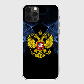 Чехол для iPhone 12 Pro с принтом Россия в Петрозаводске, силикон | область печати: задняя сторона чехла, без боковых панелей | abstraction | grunge | ru | smoke | sport | абстракция | газ | герб | дым | краска | русский | символика рф | спорт | спортивный | текстура | триколор | униформа | форма | я русский