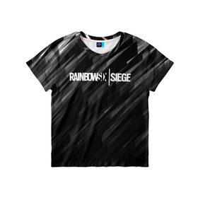 Детская футболка 3D с принтом RAINBOW SIX SIEGE в Петрозаводске, 100% гипоаллергенный полиэфир | прямой крой, круглый вырез горловины, длина до линии бедер, чуть спущенное плечо, ткань немного тянется | 