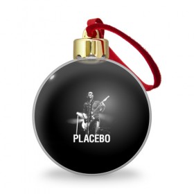 Ёлочный шар с принтом Placebo в Петрозаводске, Пластик | Диаметр: 77 мм | placebo | альтернативный | брайан молко | инди | индирок | плацебо | рок